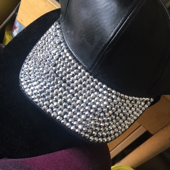 Rhinestone Brim Baseball Cap - Picture 6 of 6